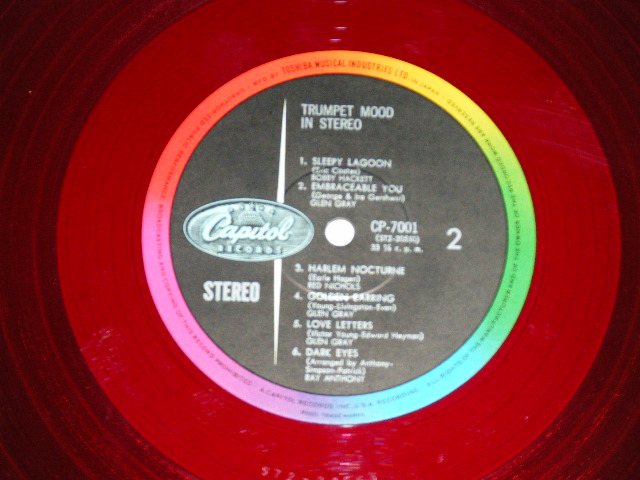 Photo: V.A. OMNIBUS -  TRUMPET MOOD IN STEREO 　ステレオ！トランペット・ムード ( Ex++/Ex+++ ) / 1960's JAPAN  ORIGINAL "RED WAX Vinyl " Used LP　 