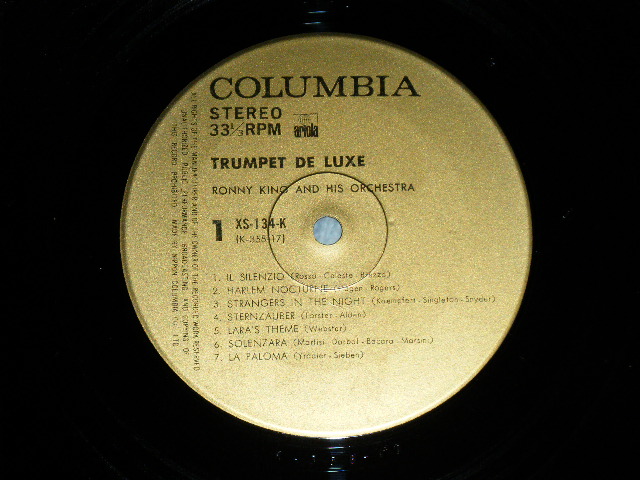 Photo: RONNY KING & His Orchestra ロニー・キング　-  TRUMPET DELUXE　トランペット・デラックス ( MINT-/MINT- )  / 1972 JAPAN ORIGINAL Used LP with OBI  