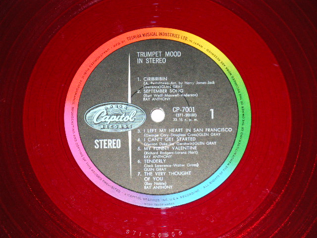 Photo: V.A. OMNIBUS -  TRUMPET MOOD IN STEREO 　ステレオ！トランペット・ムード ( Ex++/Ex+++ ) / 1960's JAPAN  ORIGINAL "RED WAX Vinyl " Used LP　 