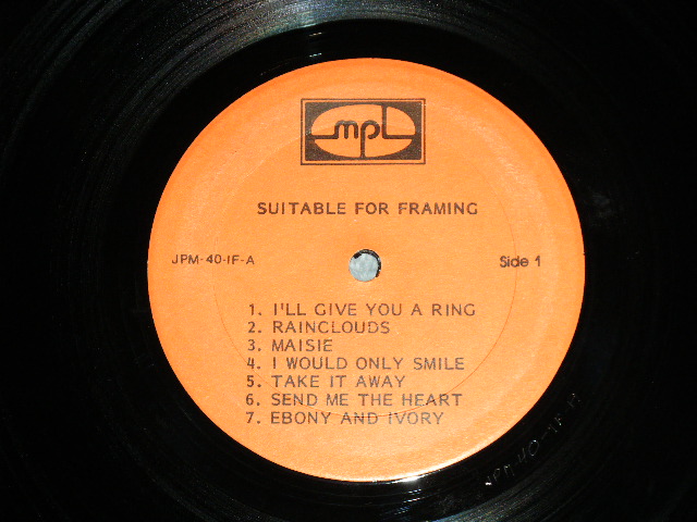 Photo: PAUL McCARTNEY  of THE BEATLES - SUITABLE FOR FRAMING ( MINT-/MINT-) /    COLLECTORS ( BOOT ) LP 