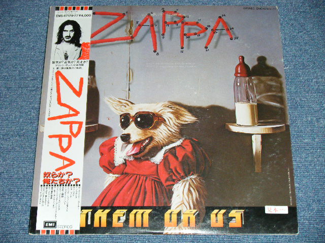 Photo: FRANK ZAPPA - THEM OR US (Ex/MINT)  / 1984 JAPAN  ORIGINAL "WHITE LABEL PROMO" 2-LP With OBI 