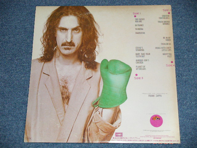 Photo: FRANK ZAPPA - THEM OR US (Ex/MINT)  / 1984 JAPAN  ORIGINAL "WHITE LABEL PROMO" 2-LP With OBI 