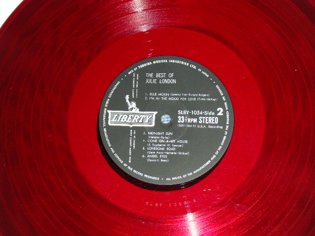 Photo: JULIE LONDON ジュリー・ロンドン - THE BEST OF ( Ex++/MINT-) /  1960s  JAPAN RED WAX VINYL Used  LP 