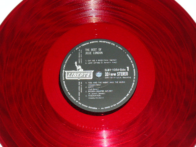 Photo: JULIE LONDON ジュリー・ロンドン - THE BEST OF ( Ex++/MINT-) /  1960s  JAPAN RED WAX VINYL Used  LP 