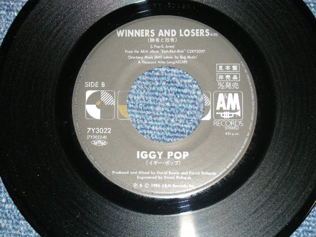 Photo: IGGY POP イギー・ポップ - CRY FOR LOVE (MINT-/MINT )  /  1986 JAPAN ORIGINAL "PROMO" Used  7"Single 