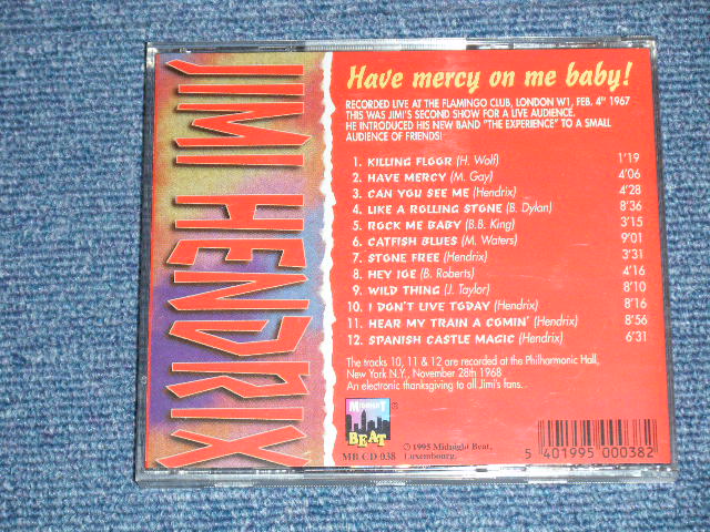 Photo: JIMI HENDRIX - HAVE MERSY ON ME BABY! ( MINT/MINT)  /  1995 ORIGINAL?  COLLECTOR'S (BOOT)  Used CD 