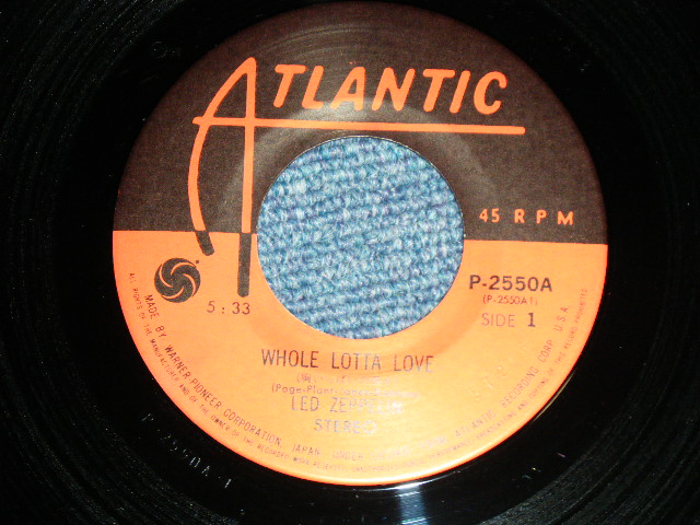 Photo: LED ZEPPELIN -  WHOLE LOTTA LOVE : LIVING LOVING MAID  ( Ex+/MINT- )   / 1971 JAPAN REISSUE "500 Yen Mark" Used 7" Single 