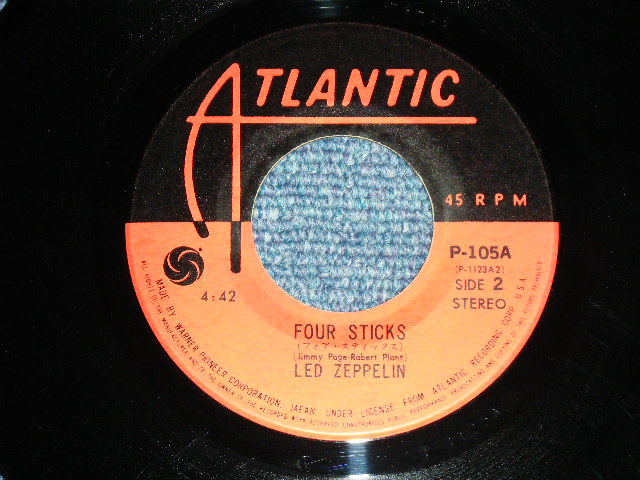 Photo: LED ZEPPELIN -  ROCK AND ROLL ( Ex/Ex+++ )   / 1975 JAPAN REISSUE "600 Yen Mark" Used 7" Single 