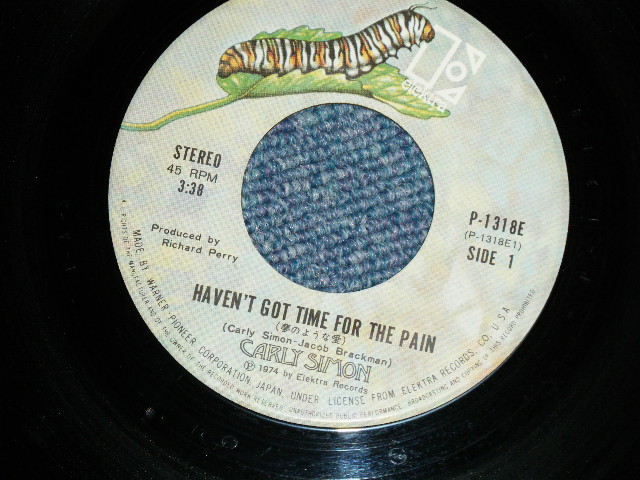 Photo: CARLY SIMON カーリー・サイモン - HAVEN'T GOT TIME FOR THE PAIN  夢のような愛  ( Ex+/Ex++ )   / 1974 JAPAN ORIGINAL Used 7" Single 