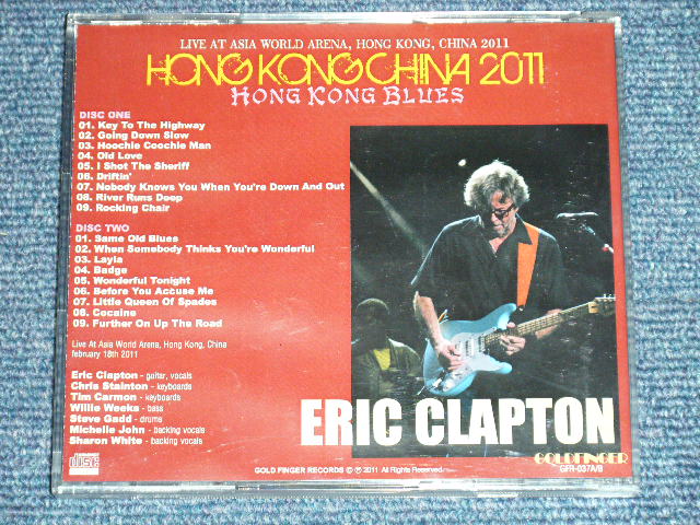 Photo: ERIC CLAPTON -  HONG KONG BLUES : LIVE AT ASIA WORLD ARENA, HONG KONG, CHINA 2011  / 2001 ORIGINAL ??   COLLECTORS BOOT Used  2-CD-R Set 