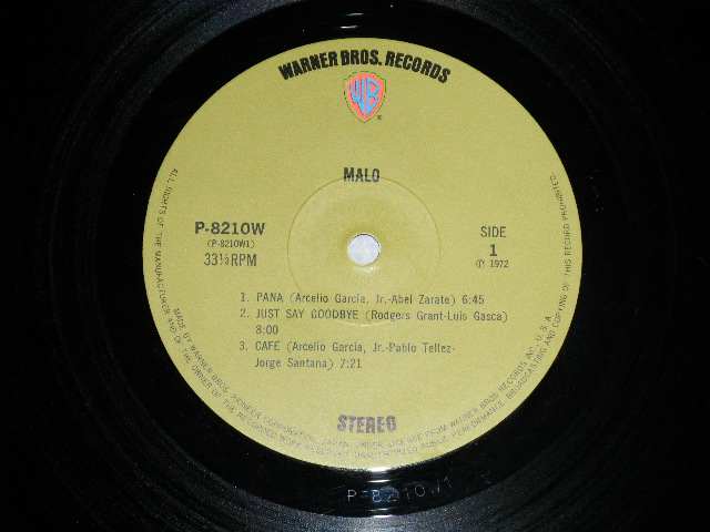 Photo: MALO - MALO ( Ex+/Ex++ Looks:Ex+)  / 1972 JAPAN ORIGINAL "1st press 2,000 Yen Mark"  Used  LP With OBI With BACK ORDER SHEET on OBI'S BACK 