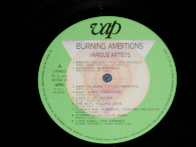 Photo: V.A. OMNIBUS - BURNING AMBITION ( MINT-/MINT-)   / 1986 JAPAN   ORIGINAL Used LP With OBI 