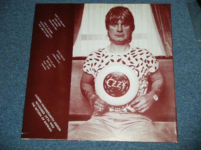 Photo: OZZY OSBOURNE with Guests HEAVY PETTIN  - The RETURN of BATMAN : HAMMERSMITH ,ODEON THEATRE ( Ex+++/MINT-,VG+++) /  COLLECTORS ( BOOT ) 2-LP 