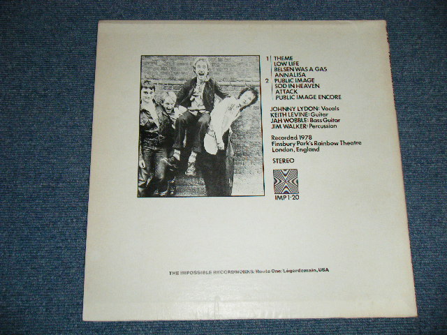 Photo: PIL PUBLIC IMAGE LIMITED - NUBES ( Ex++/MINT-) / 1978 Release  ORIGINAL BOOT COLLECTABLE Used  LP 