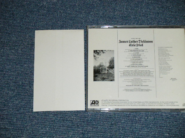 Photo: JAMES LUTHER DICKINSON ジム・ディッキンソン - DIXIE FRIED ディキシー・フライド(MINT-/MINT)  /  1998 JAPAN ORIGINAL Used CD  With OBI 