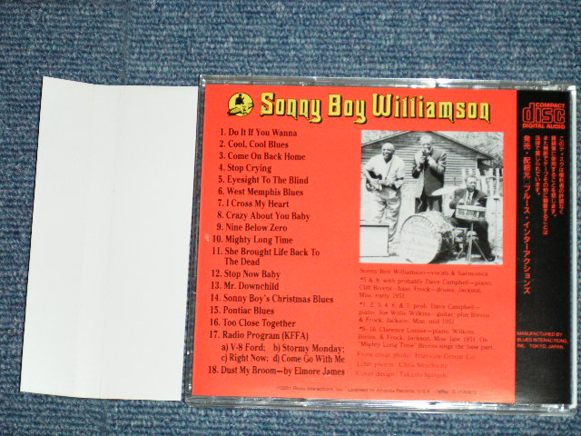 Photo: SONNY BOY WILLIAMSON サニー・ボーイ・ウイリアムスン - KING BISCUIT TIME  (MINT/MINT)  / 2001 JAPAN Out-Of-Print Used CD With OBI 