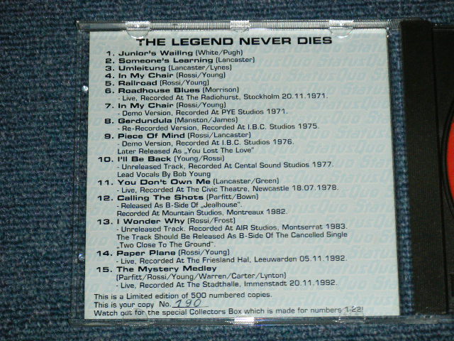 Photo: STATUS QUO - THE LEGEND NEVER DIE ( NEW ) /   ORIGINAL? COLLECTOR'S BOOT  "Brand New"  CD 