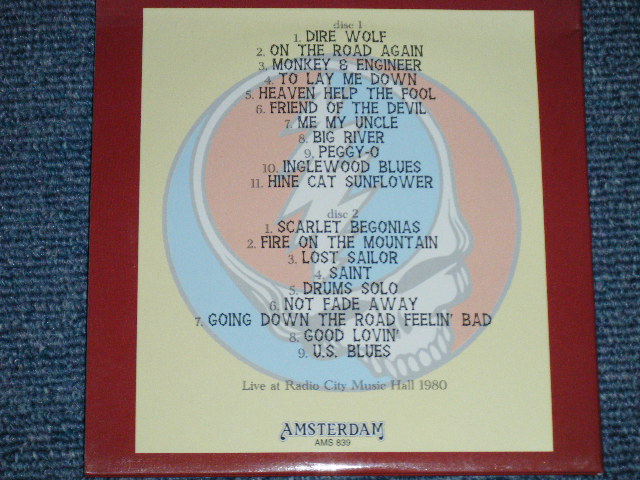 Photo: GRATEFUL DEAD グレイトフル・デッド - RADIO CITY MUSIC HALL 1980 (NEW)  /    COLLECTOR'S (BOOT) "BRAND NEW" "MINI-LP PAPER SLEEVE" 2-CD