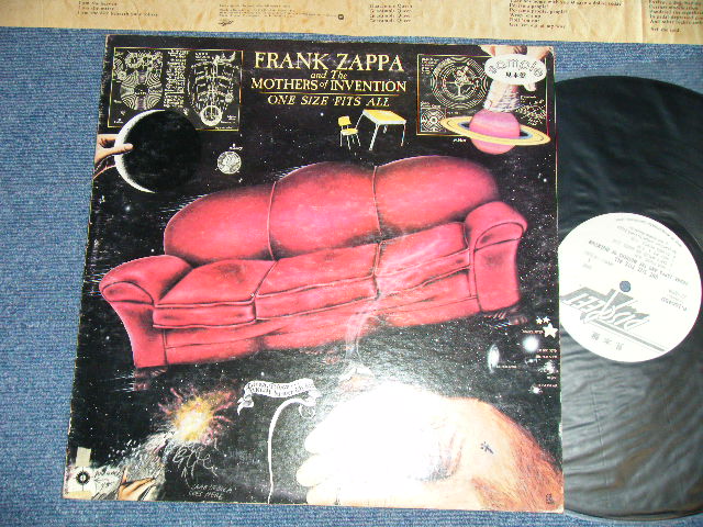 Photo1: FRANK ZAPPA フランク・ザッパ -  ONE SIZE HITS ALL 万物同サイズの法則 (Ex/MINT)  / 1975 JAPAN  ORIGINAL "WHITE LABEL PROMO" 　Used LP