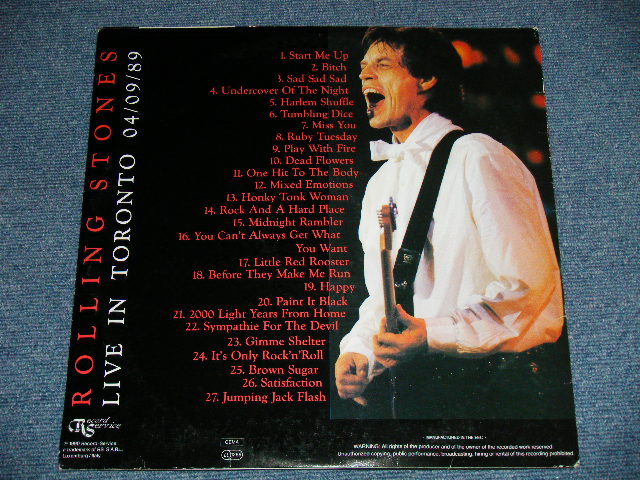 Photo: ROLLING STONES -  WHEELER-DEALERS : NORTH AMERICAN TOUR 1989  (Ex++/Ex+++)   / 1990 EUROPE ORIGINAL COLLECTOR'S Boot ORIGINAL Used 3-LP 