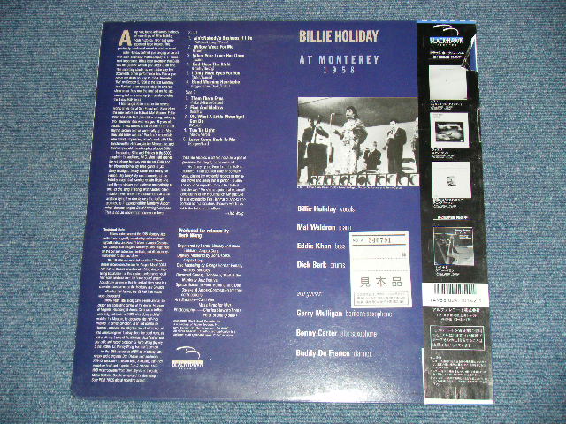 Photo: BILLIE HOLIDAY ビリー・ホリディ  -  LAT MONTEREY 1958 ( MINT-/MINT)  / 1986  JAPAN ORIGINAL Used LP with Obi 