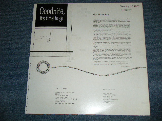 Photo: The SPANIELS スパニエルズ - GOODNITHE IT'S TIME TO GO  ( Ex+++/MINT) / 1978 JAPAN Used LP 