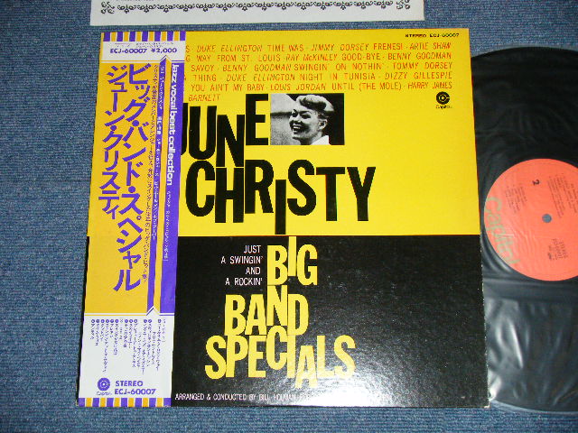 Photo1: JUNE CRISTY ジューン・クリスティ - BIG BAND SPECIAL   ( Ex+/MINT ) /  Mid 1970's "ORANGE Label"  JAPAN  Used  LP  with OBI  
