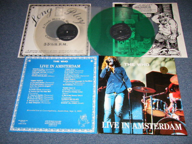 Photo1: THE WHO ザ・フー -  LIVE IN AMSTERDAM ( MINT-/MINT) / 1989 BOOT COLLECTOR'S "CLEAR & GREEN Wax Vinyl" Used 2LP 