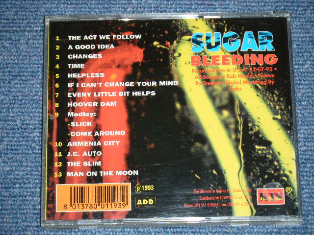 Photo: SUGAR ( BOB MOULD, HUSKER DU ) - BLEEDING  ( MINT-/MINT )  / 1993 ITALY ORIGINAL COLLECTOR'S BOOT Used  CD