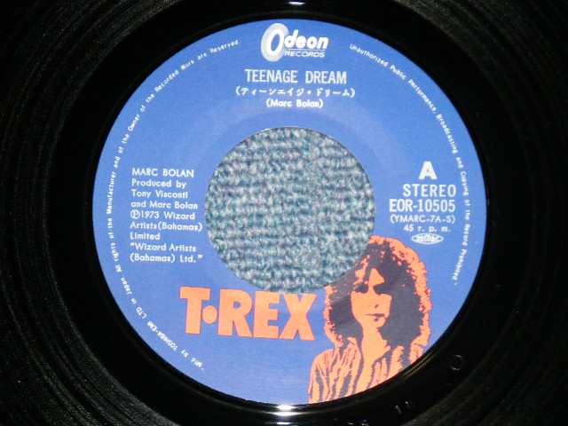 Photo: MARC BOLAN and T-REX T.レックス - TEENAGE DREAM ( Ex+++/MINT-)  / 1973 JAPAN ORIGINAL 7"45 With PICTURE COVER 