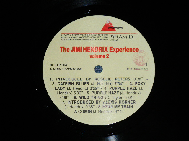 Photo: The JIMI HENDRIX EXPERIENCE - The WILD MAN OF POP PLAYS Volume 2 ( Ex++/Ex+++ )  / 1988 ITALIA ORIGINAL BOOT COLLECTABLE Used  LP  