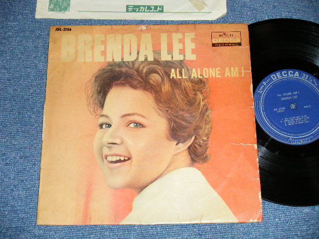 Photo1: BRENDA LEE - ALL ALONE AM I ブレンダ・リー- 淋しくて ( VG/Ex++ Looks:Ex- )   /  1960's   JAPAN ORIGINAL  Used 10" LP 
