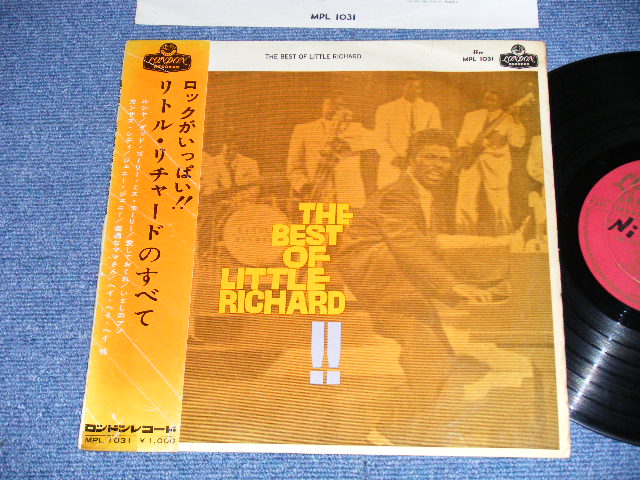 Photo: LITTLE RICHARD リトル・リチャード- THE BEST OF リトル・リチャードのすべて ( 10" LP ) ( Ex/Ex-)  / 1962 JAPAN ORIGINAL  used  10"LP With OBI 