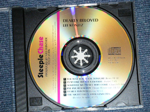 Photo: LEE KONITZ  リー・コニッツ・カルテット - DEARLY BELOVED いつか王子様が ( MINT-/MINT )  /  1997 DENMARK Press + Japan OBI & LINER   JAPAN  Used CD with OBI   