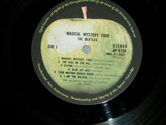 Photo: The BEATLES  - MAGICAL MYSTERY TOUR  ( Ex+++/MINT- ) / JAPAN 2nd Release Used LP with OBI 