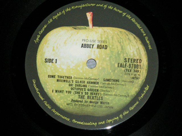 Photo: The BEATLES  - ABBEY ROAD (PRO-USE SERIES ) ( Ex++/Ex+++ Looks: Ex ) / JAPAN Only  Used LP with OBI  