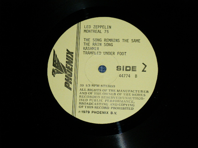 Photo: LED ZEPPELIN - MONTREAL '75 ( Ex++/MINT-)   / 1979 AUSTRALIA BOOT  COLLECTORS Used 2 LP  