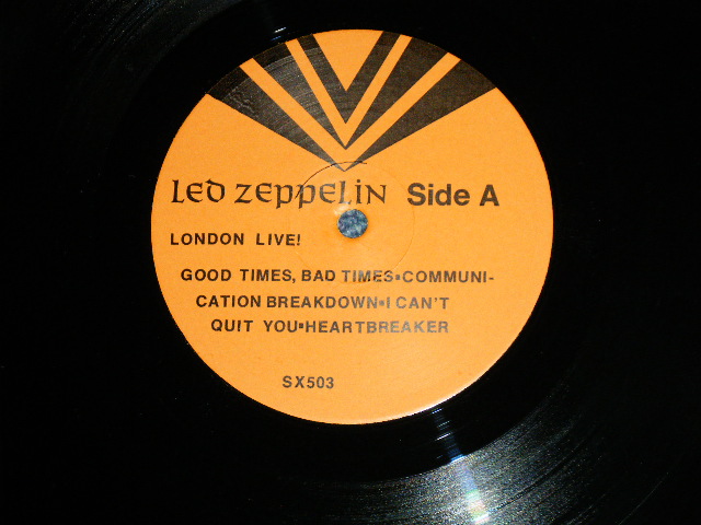 Photo: LED ZEPPELIN - ,LONDON LIVE ( Ex+++/MINT-)   / 1980 BOOT  COLLECTORS Used 2 LP  