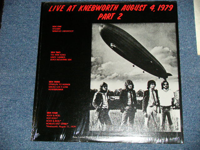 Photo: LED ZEPPELIN - LIVE AT KNEBWORTH AUGUST 4, 1979 PART 2 ( MINT/MINT)  / BOOT COLLECTORS Used  2 LP  