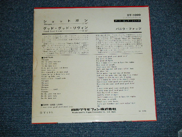Photo: VANILLA FUDGE バニラ・ファッジ- SHOTGUN ショットガン: GOOD GOOD LIVIN'   ( Ex++/MINT-) / 1968  JAPAN ORIGINAL Used 7"45 rpm Single With PICTURE SLEEVE 