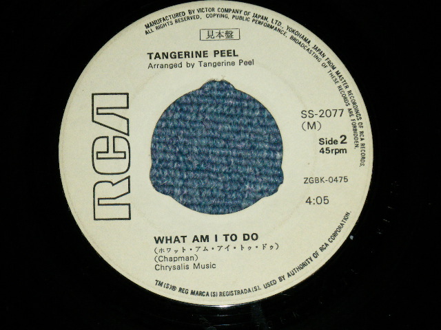 Photo: TANGERINE PEEL タンジェリン・ピール- DON'T LET ME BE MISUNDERSTOOD 悲しき願い : WHAT AM I TO DO ( VG+++/Ex+ )   / 1971 JAPAN ORIGINAL "WHITE LABEL PROMO"  Used 7" Single 