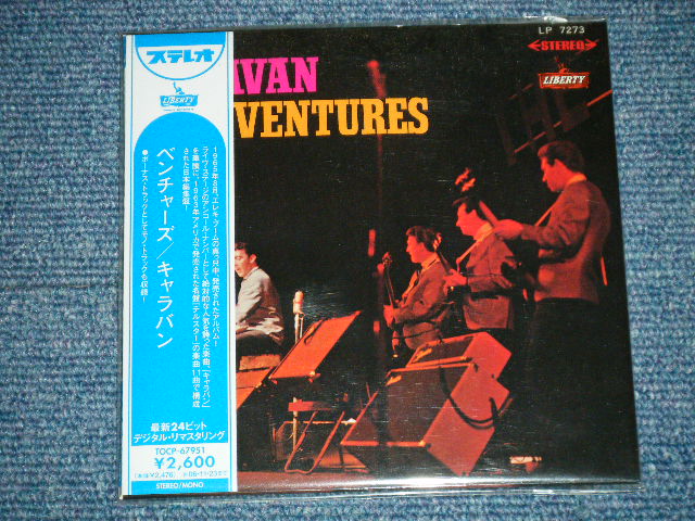 Photo1: THE VENTURES - CARAVAN  ( 2 in 1 MONO & STEREO )(MINT/MINT) / MINI-LP PAPER SLEEVE CD )  / 2006 JAPAN ONLY Used CD with OBI 