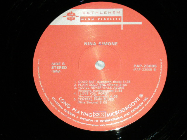 Photo: NINA SIMONE ニーナ・シモン - LITTLE GIRL BLUE ファースト・レコーディング  ( Ex++/MINT)  / 1981 Version JAPAN Used LP with OBI 