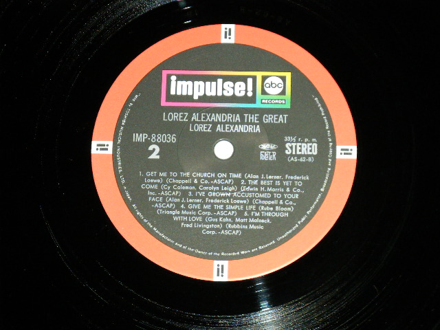 Photo: LOREZ ALEXANDRIA ロレツ・アレクサンドリア - THE GREAT ( Ex++/MINT)  / 1970's JAPAN  Used LP