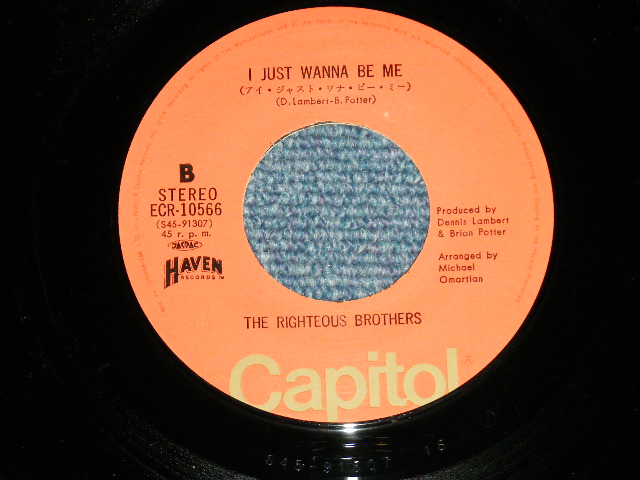 Photo: ライチャス・ブラザーズ The RIGHTEOUS BROTHERS - ロックン・ロール天国 ROCK AND ROLL HEAVEN ( MINT-/MINT-.Ex)   / 1974 JAPAN ORIGINAL Used 7" Single 