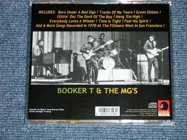 Photo: BOOKER T. & THE MG's ブッカーＴ＆ＭＧ’ｓ - GREEN ONION & YELLOW SUNSHINE : Recorded in 1970 at The FILLMORE WEST in SAN FRANCISCO ) ( NEW ) / COLLECTORS BOOT  "Brand New" CD 
