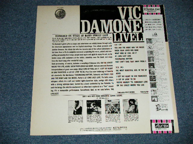 Photo: VIC DAMONE ヴィック・ダモン - THE LIVELIEST  ( Ex+++/MINT)  / 1984 JAPAN REISSUE "WHITEL LABEL PROMO" Used LP with OBI 