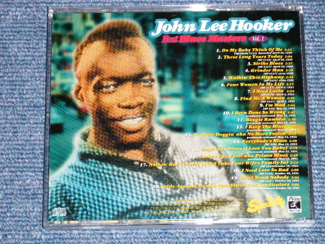 Photo: JOHN LEE HOOKER ジョン・リー・フッカー - BEST BLUES MASTERS VOL.1  ( MINT/MINT ) / 1995 JAPAN ORIGINAL Used CD 