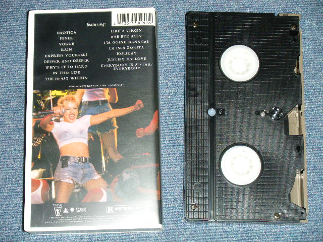 Photo: MADONNA - THE GIRLIE SHOW~LIVE DOWN UNDER ( MINT-/MINT)  / 1993 JAPAN Used  VIDEO 
