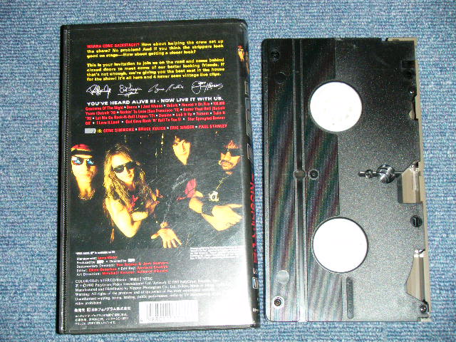 Photo: KISS キッス - KONFIDENTIAL コンフィデンシャル~ALIVE III 3 KISS  ( MINT-/MINT)  / 1993 JAPAN Used  VIDEO 